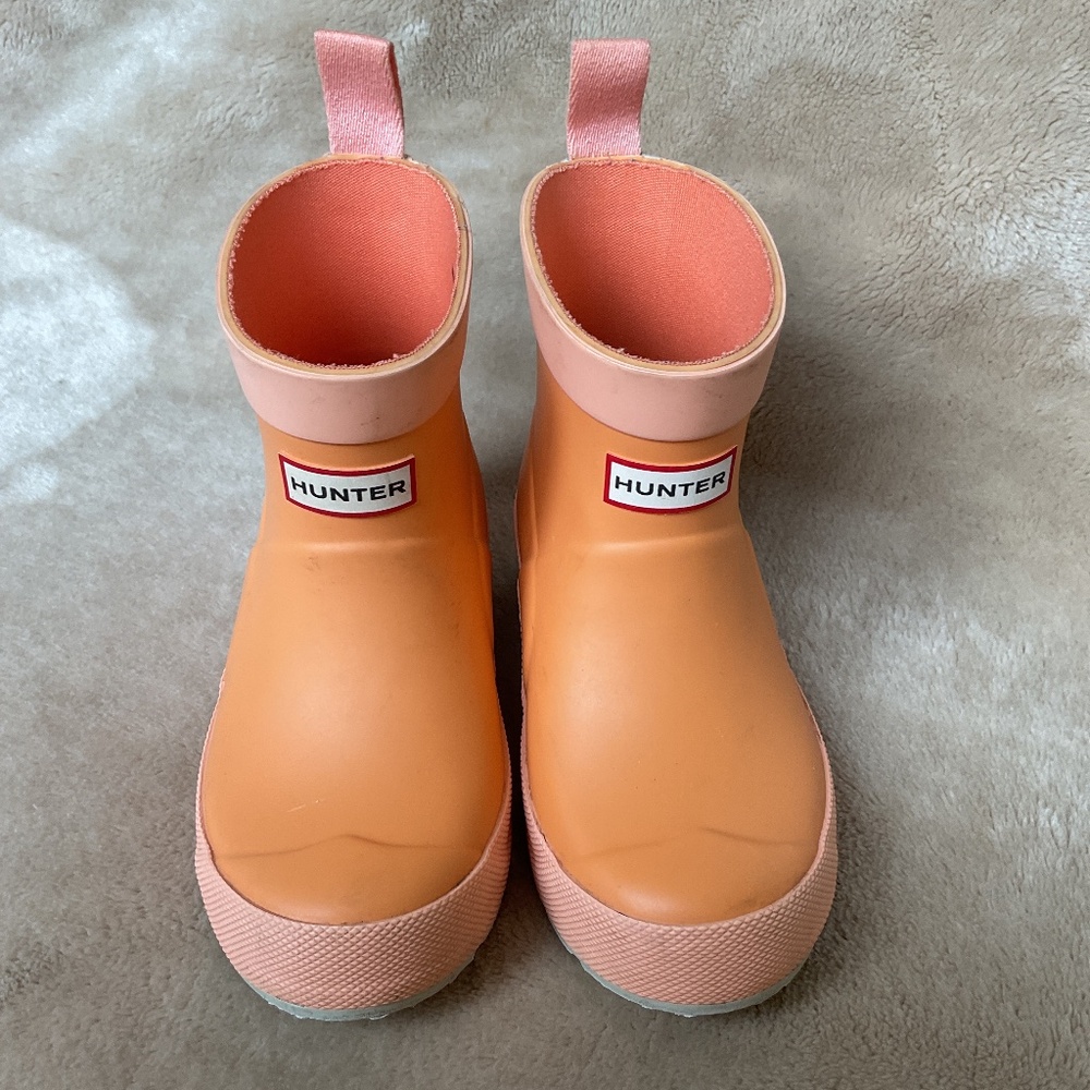 Hunter Play Short Kids Boots Size 12 orange - Picture 2 of 8